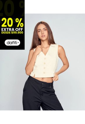 Chaleco Para Mujer En Lino Derek