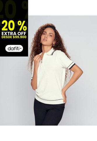 Blusa Tipo Polo Unicolor Derek Derek