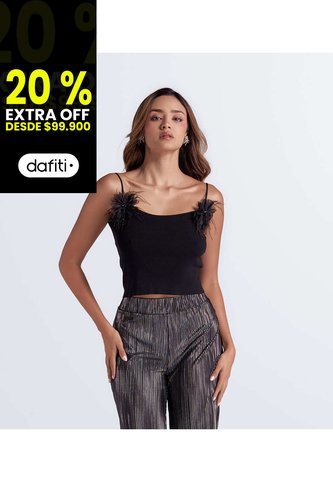 Blusa Unicolor De Tiras Derek Derek