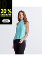 Blusa Plisada Unicolor Cuello Alto Derek de Derek