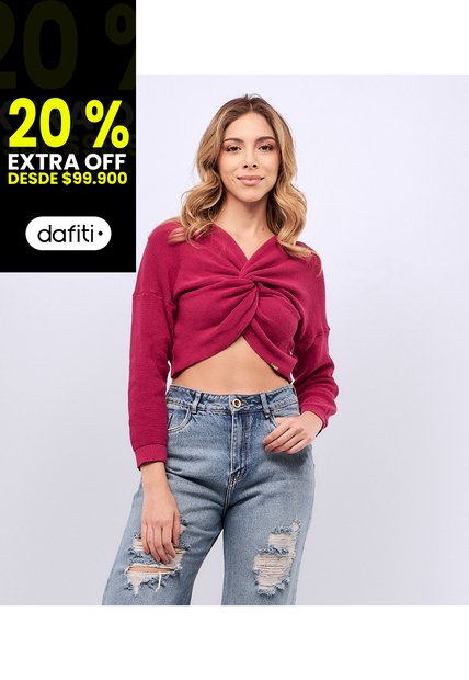 Buzo Para Mujer Tejido Entrelazado Unicolor Selena Derek