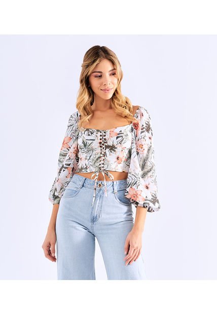 Blusa Tipo Corset Derek