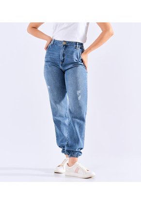 Jean Para Mujer Tipo Jogger Con Proceso Rotos Derek