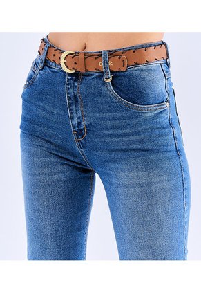 Jean Para Mujer Bota Straight Con Proceso  Derek