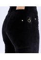 Jean Para Mujer Efecto Pana Unicolor Con Bota Flare Derek de Derek
