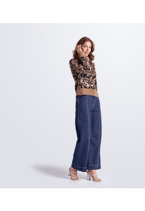 Buzo Para Mujer Tejido Animal Print Derek