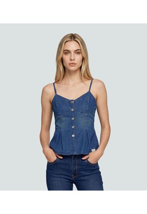Blusa Para Mujer Azul Medio_Claro Derek