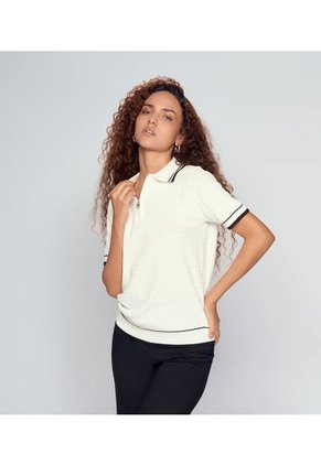 Blusa Tipo Polo Unicolor Derek