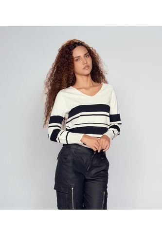 Suéter De Rayas Con Cuello En V Derek Derek