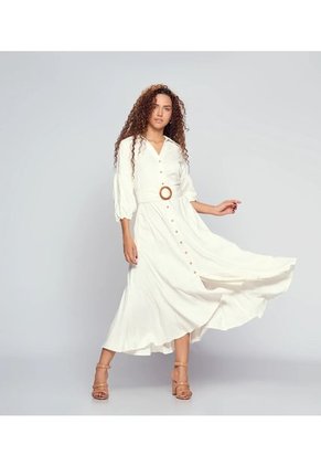 Vestido Largo Con Gola  Para Mujer Derek