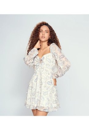 Vestido Corto Estampado Floral Derek