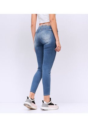 Jean Skinny Para Mujer Tiro Alto Derek