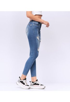 Jean Skinny Para Mujer Tiro Alto Derek