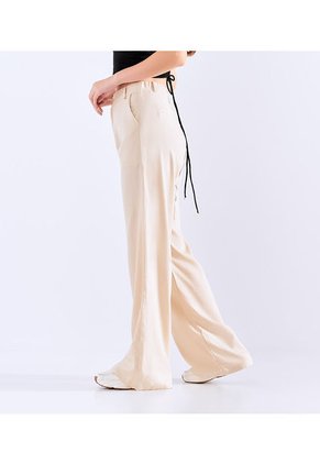 Pantalon En Lino Para Mujer Bota Recta Derek