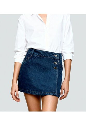 Falda Para Mujer Azul Medio_Oscuro Derek Derek