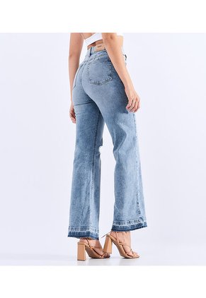 Jean Bota Recta Para Mujer Tiro Alto Derek