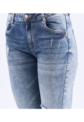 Jean Skinny Para Mujer Bordado Floral Derek