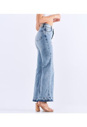 Jean Bota Recta Para Mujer Tiro Alto Derek