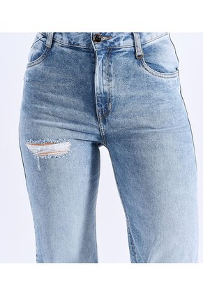 Jean Bota Recta Para Mujer Tiro Alto Derek