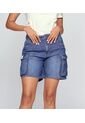 Short Para Mujer Azul Medio_Oscuro Derek de Derek
