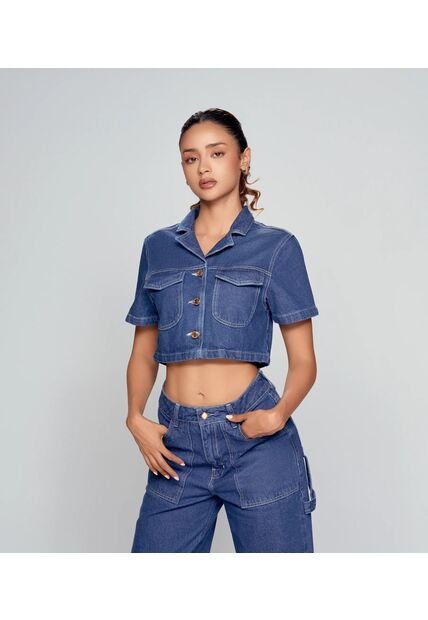 Blusa Para Mujer Azul Oscuro Derek Lovely