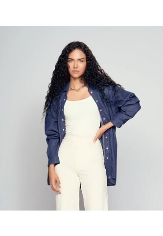 Camisa Para Mujer Azul Medio_Oscuro Derek Derek