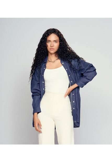 Camisa Para Mujer Azul Medio_Oscuro Derek