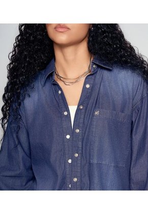 Camisa Para Mujer Azul Medio_Oscuro Derek