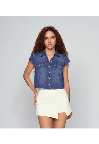 Blusa Para Mujer Azul Medio_Oscuro Derek Derek