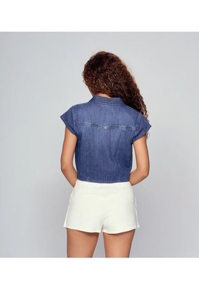 Blusa Para Mujer Azul Medio_Oscuro Derek