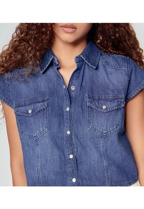 Blusa Para Mujer Azul Medio_Oscuro Derek