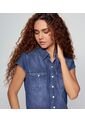 Blusa Para Mujer Azul Medio_Oscuro Derek de Derek