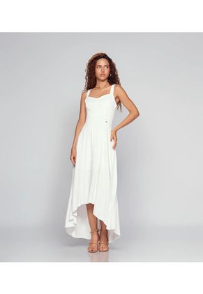 Vestido Para Mujer Con Cortes Unicolor Ariadne Derek