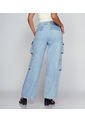 Jean Para Mujer Cargo Con Proceso Claro Barcelona Thalia Derek de Derek