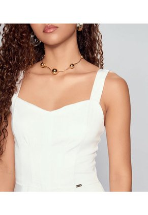 Vestido Para Mujer Con Cortes Unicolor Ariadne Derek