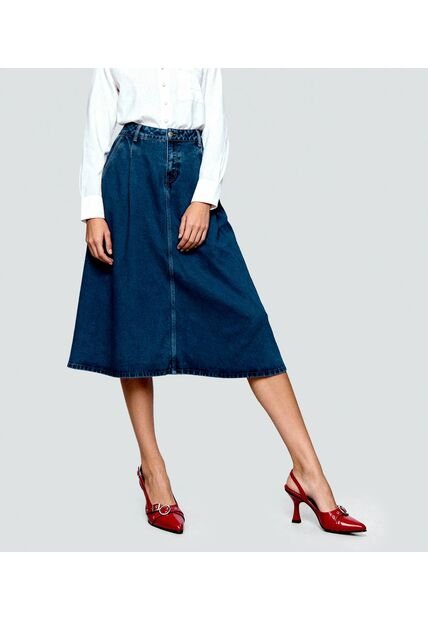 Falda Para Mujer Azul Medio_Oscuro Derek