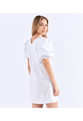 Vestido Corto Para Mujer Con Volumen En Manga Derek