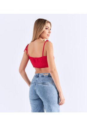 Blusa De Tiras Para Mujer Encauchada Derek