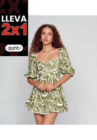 Vestido Estampado Para Mujer Derek Derek