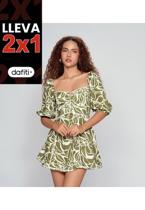 Vestido Estampado Para Mujer Derek