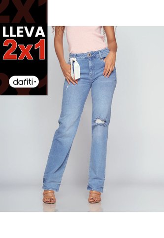 Jean Confort Bota Recta Para Mujer  Derek Derek