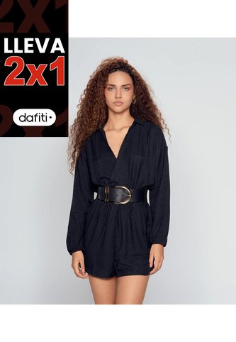 Enterizo Short Para Mujer Manga Larga  Derek Derek