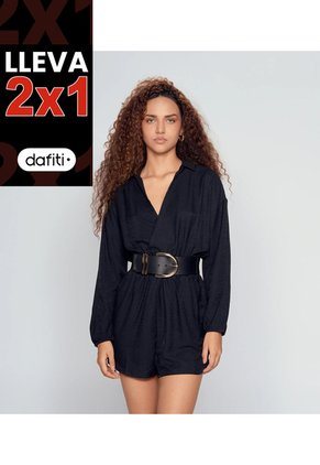 Enterizo Short Para Mujer Manga Larga Derek