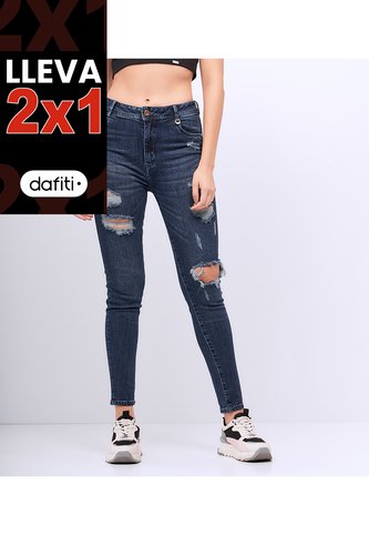Jean Para Mujer Skinny Con Proceso Rotos  Derek Derek