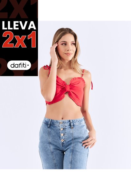 Blusa De Tiras Para Mujer Encauchada Derek