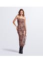 Vestido Para Mujer Largo Animal Print Derek de Derek