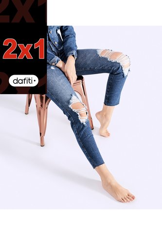 Jean Para Mujer Slim Con Rotos Derek Derek