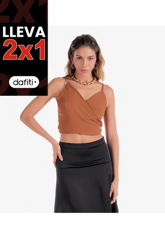 Blusa Para Mujer Con Escote Cruzado  Derek Derek
