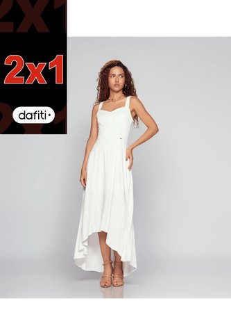 Vestido Para Mujer Con Cortes Unicolor Ariadne Derek Derek