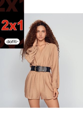 Enterizo Short Para Mujer Manga Larga  Derek Derek